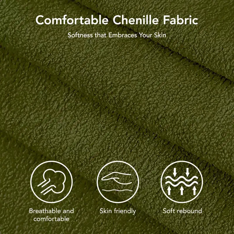 Canapé convertible Dyonery en chenille, causeuse dépliante 3-en-1 avec dossier inclinable 5 positions, poche latérale et assemblage sans outils