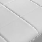 Modern 2 Seat Sofa, with Metal Armrests Wide Thick Backrest High-Density Foam Seat Padded for Small Spaces Bedroom