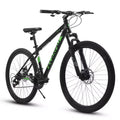 Okak 27IN Mountain Bike with Suspension Fork and Aluminum Frame, 21-Speed Dirt Bike with Disc Brake, Adult Bike for Men and Women