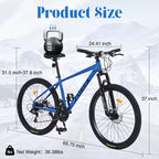 Okak 26IN Adult Bike with 24 Speed and Suspension Fork, Mountain Bike with KENDA Tires and Disk Brake, Fat Tire Bike for Men and Women