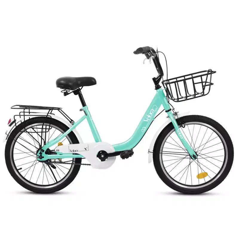 Okak 20IN Kids Bike with Lightweight Steel Frame, Kids Cruiser Bikes with Coaster Brake & V-Brake, Mini Bike with Chain Guard & Rear Rack