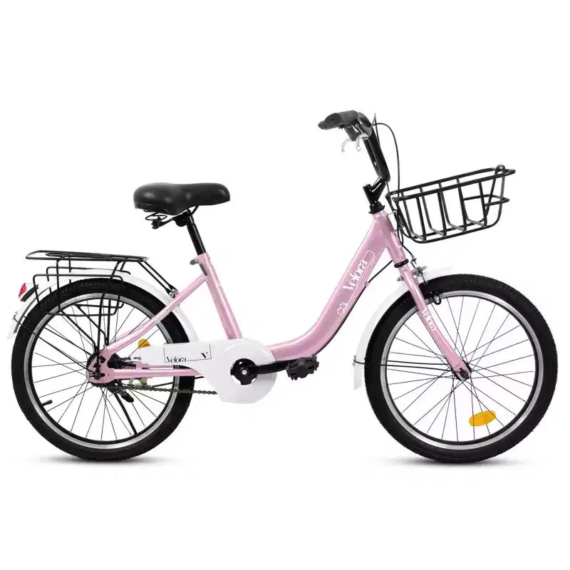 Okak 20IN Kids Bike with Lightweight Steel Frame, Kids Cruiser Bikes with Coaster Brake & V-Brake, Mini Bike with Chain Guard & Rear Rack