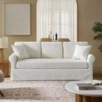 Canapé déhoussable Jaime avec accoudoirs roulés|ARTFUL LIVING DESIGNS