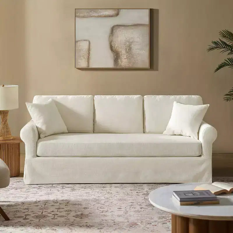 Canapé déhoussable Jaime avec accoudoirs roulés|ARTFUL LIVING DESIGNS