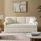 Canapé déhoussable Jaime avec accoudoirs roulés|ARTFUL LIVING DESIGNS