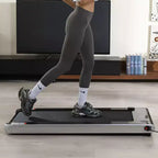 Tapis de marche COZONY avec inclinaison et télécommande, tapis de course de 2,25 CV sous le bureau pour la maison et le bureau