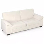 Canapé 3 places GustoWave Modern, Loveseat surdimensionné de 228 cm en velours avec accoudoirs spacieux et moelleux, canapé capitonné confortable
