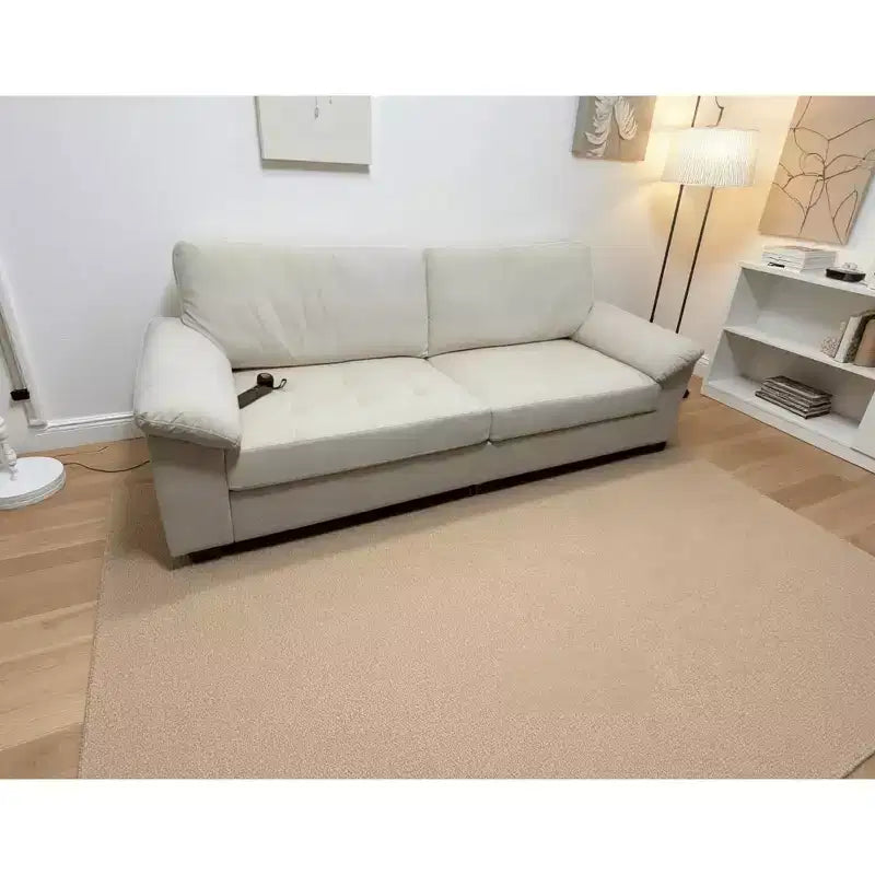 Canapé 3 places GustoWave Modern, Loveseat surdimensionné de 228 cm en velours avec accoudoirs spacieux et moelleux, canapé capitonné confortable