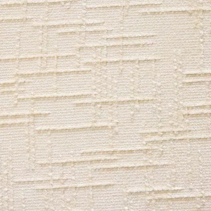 Canapé d'angle en chenille beige avec accoudoirs arrondis et 4 coussins Neutre, Douillet, Gain de place