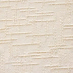 Canapé d'angle en chenille beige avec accoudoirs arrondis et 4 coussins Neutre, Douillet, Gain de place