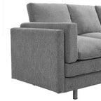 Christopher Knight Home Bonnet Canapé moderne 3 places en chenille de 79,5 po avec coussins de siège à double couche