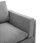 Christopher Knight Home Bonnet Canapé moderne 3 places en chenille de 79,5 po avec coussins de siège à double couche