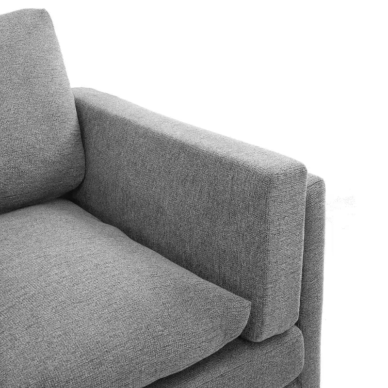 Christopher Knight Home Bonnet Canapé moderne 3 places en chenille de 79,5 po avec coussins de siège à double couche