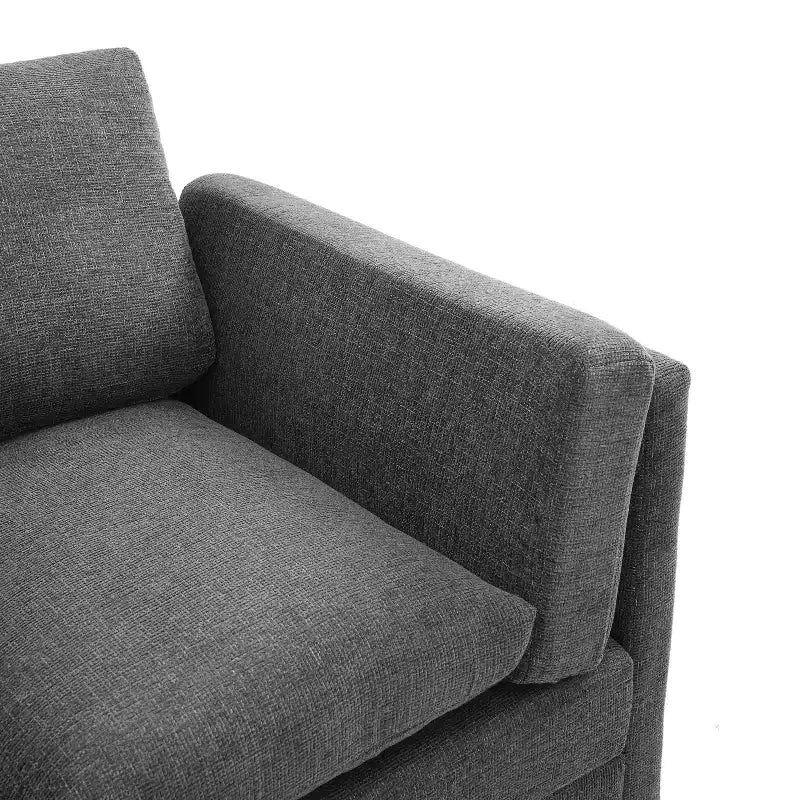 Christopher Knight Home Bonnet Canapé moderne 3 places en chenille de 79,5 po avec coussins de siège à double couche