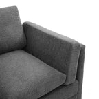 Christopher Knight Home Bonnet Canapé moderne 3 places en chenille de 79,5 po avec coussins de siège à double couche