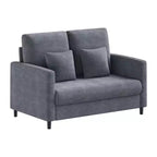51.9-inch lounge sofa, chenille double reading sofa, suitable for bedrooms, tool-free assembly living room decorative sofa, comfortable armchair