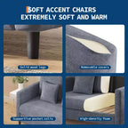 51.9-inch lounge sofa, chenille double reading sofa, suitable for bedrooms, tool-free assembly living room decorative sofa, comfortable armchair