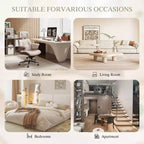 Zeus & Ruta Modern Deep-Seat Sofa with Ultra-Comfortable Armrests, Pillows & Storage Pockets