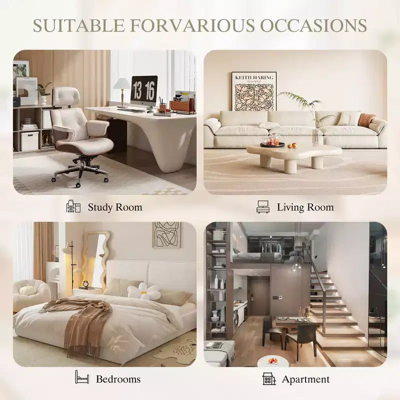 Zeus & Ruta Modern Deep-Seat Sofa with Ultra-Comfortable Armrests, Pillows & Storage Pockets