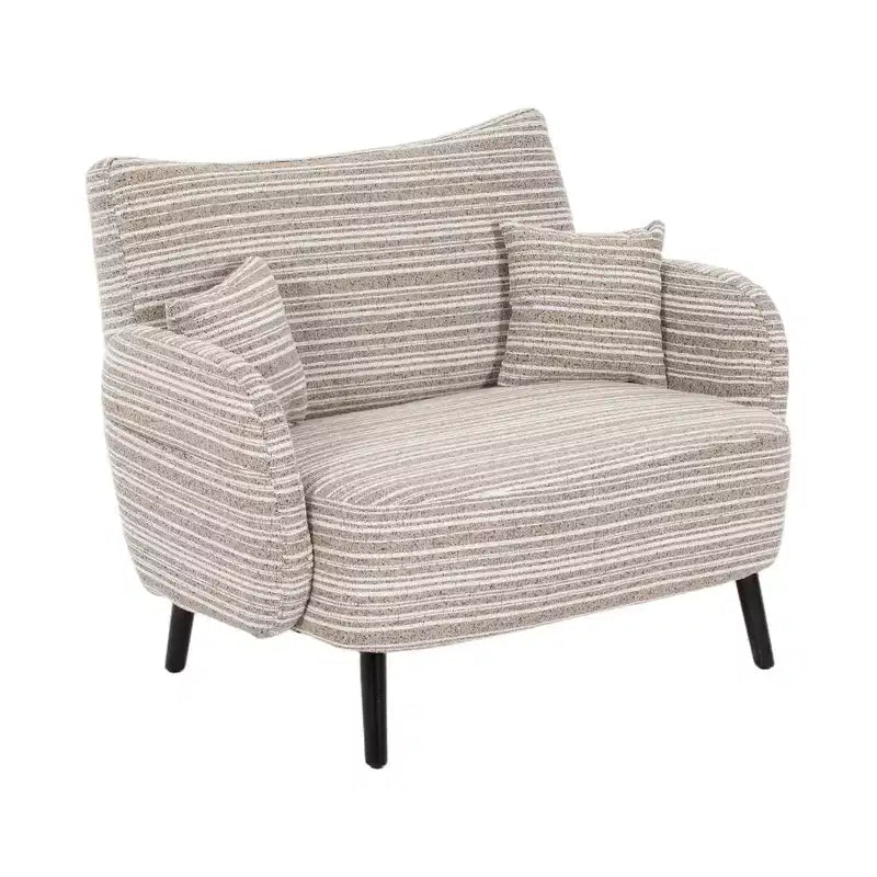 Zeus & Ruta Modern Deep-Seat Sofa with Ultra-Comfortable Armrests, Pillows & Storage Pockets