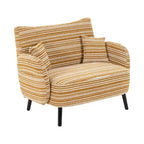 Zeus & Ruta Modern Deep-Seat Sofa with Ultra-Comfortable Armrests, Pillows & Storage Pockets