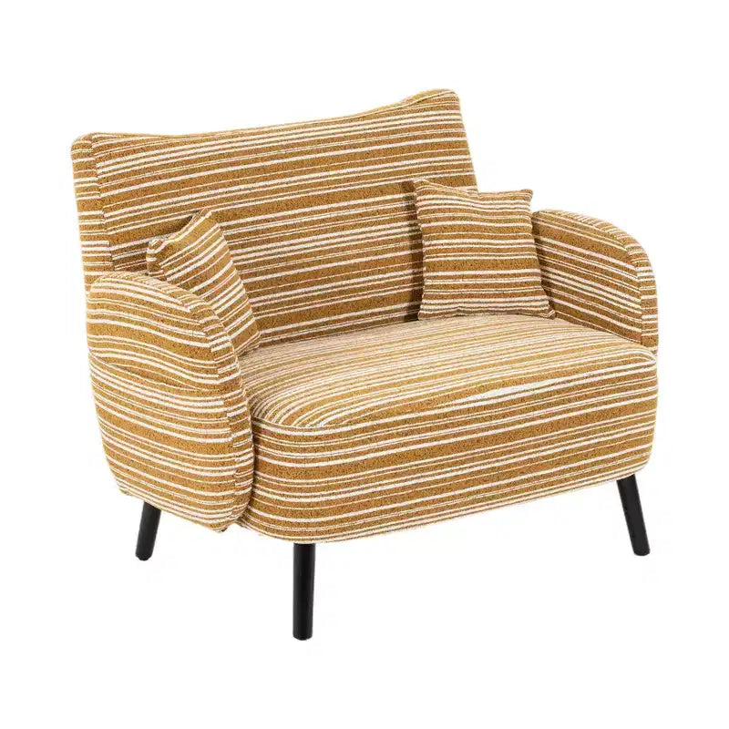 Zeus & Ruta Modern Deep-Seat Sofa with Ultra-Comfortable Armrests, Pillows & Storage Pockets