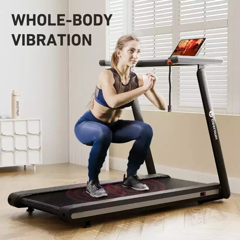 Tapis de course DeerRun X20 avec inclinaison automatique à 15 %, tapis de course pleine surface, capacité de 180 kg
