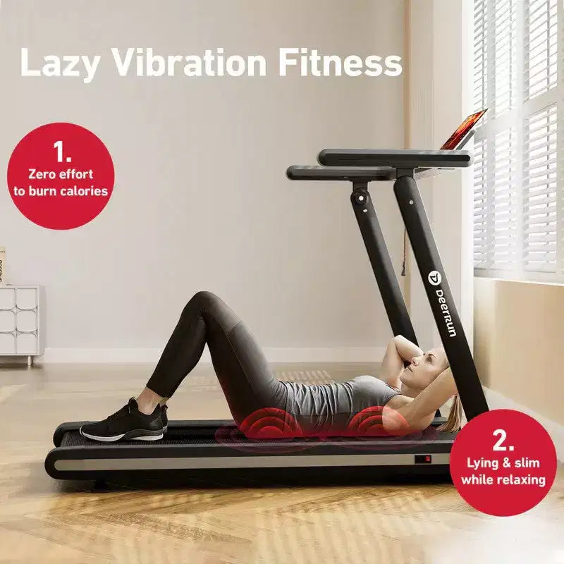 Tapis de course DeerRun X20 avec inclinaison automatique à 15 %, tapis de course pleine surface, capacité de 180 kg