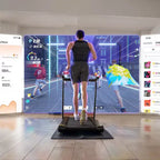 Tapis de course DeerRun X20 avec inclinaison automatique à 15 %, tapis de course pleine surface, capacité de 180 kg