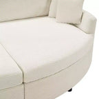 Canapé double surdimensionné avec méridienne et canapé-lit Whisen 102.3, canapé avec assise profonde