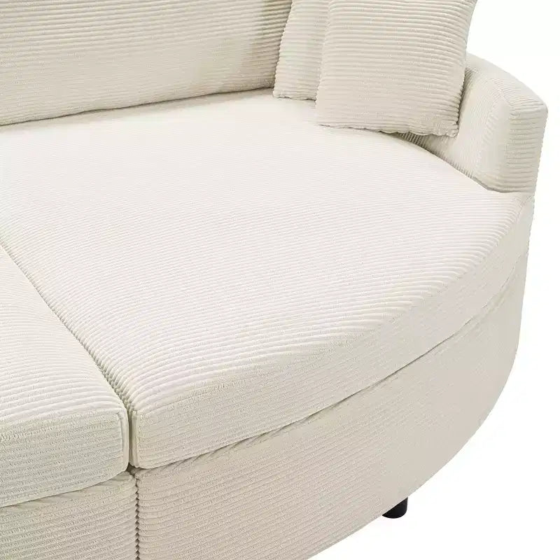 Canapé double surdimensionné avec méridienne et canapé-lit Whisen 102.3, canapé avec assise profonde