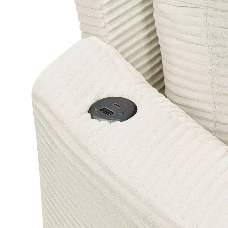 Canapé double surdimensionné avec méridienne et canapé-lit Whisen 102.3, canapé avec assise profonde
