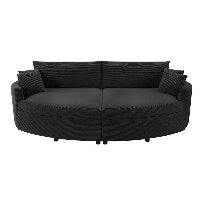 Canapé double surdimensionné avec méridienne et canapé-lit Whisen 102.3, canapé avec assise profonde