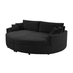 Canapé double surdimensionné avec méridienne et canapé-lit Whisen 102.3, canapé avec assise profonde