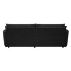 Canapé double surdimensionné avec méridienne et canapé-lit Whisen 102.3, canapé avec assise profonde