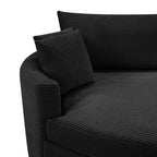 Canapé double surdimensionné avec méridienne et canapé-lit Whisen 102.3, canapé avec assise profonde