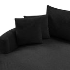 Canapé double surdimensionné avec méridienne et canapé-lit Whisen 102.3, canapé avec assise profonde