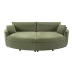 Canapé double surdimensionné avec méridienne et canapé-lit Whisen 102.3, canapé avec assise profonde
