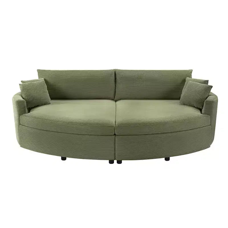 Canapé double surdimensionné avec méridienne et canapé-lit Whisen 102.3, canapé avec assise profonde