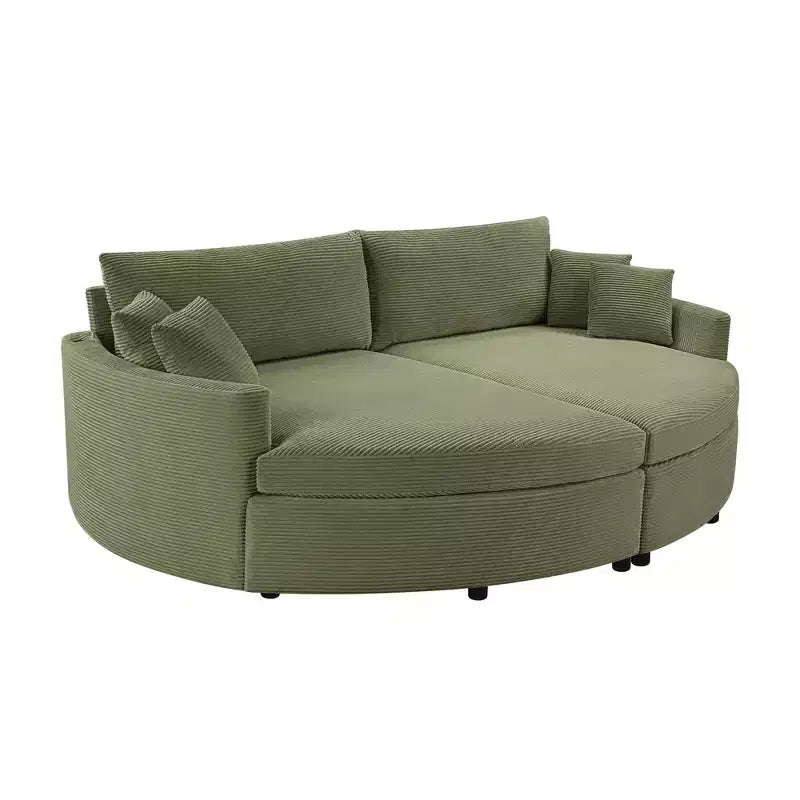 Canapé double surdimensionné avec méridienne et canapé-lit Whisen 102.3, canapé avec assise profonde