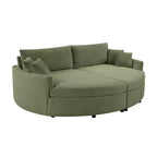 Canapé double surdimensionné avec méridienne et canapé-lit Whisen 102.3, canapé avec assise profonde