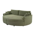 Canapé double surdimensionné avec méridienne et canapé-lit Whisen 102.3, canapé avec assise profonde