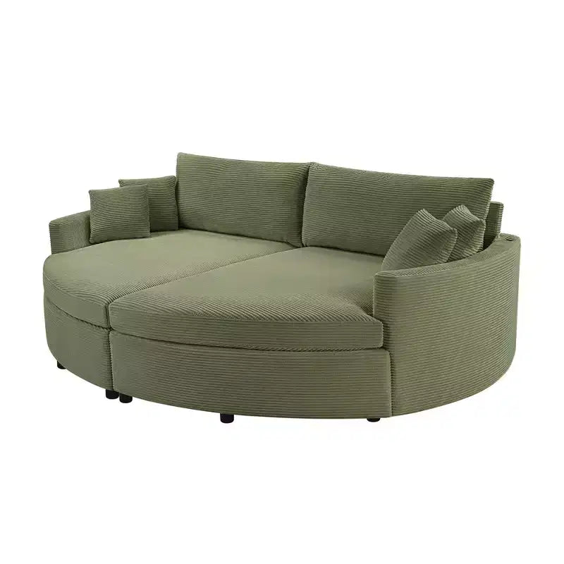 Canapé double surdimensionné avec méridienne et canapé-lit Whisen 102.3, canapé avec assise profonde