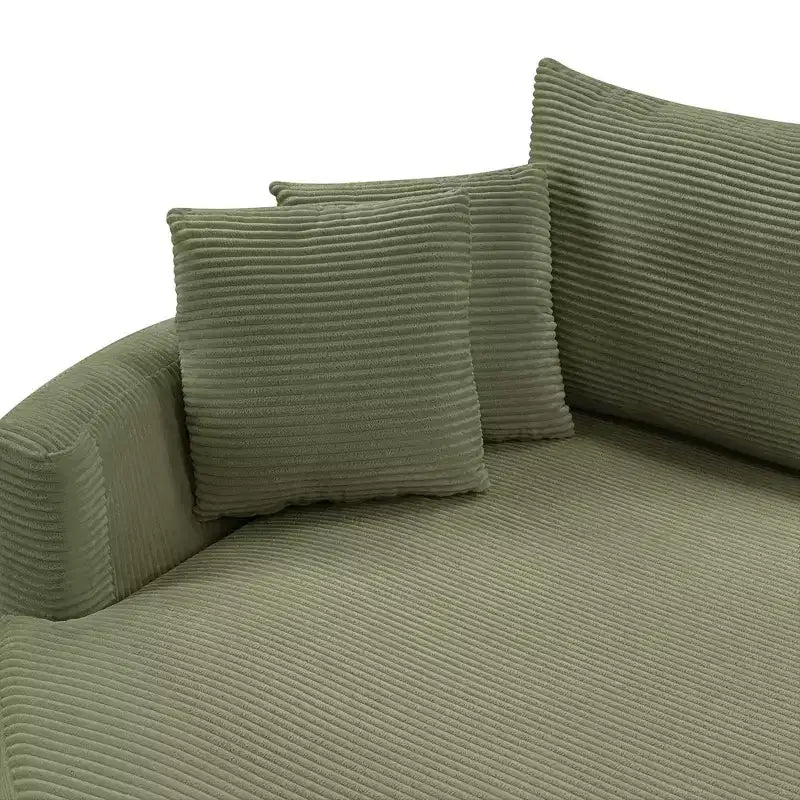 Canapé double surdimensionné avec méridienne et canapé-lit Whisen 102.3, canapé avec assise profonde
