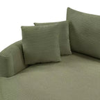 Canapé double surdimensionné avec méridienne et canapé-lit Whisen 102.3, canapé avec assise profonde
