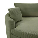 Canapé double surdimensionné avec méridienne et canapé-lit Whisen 102.3, canapé avec assise profonde