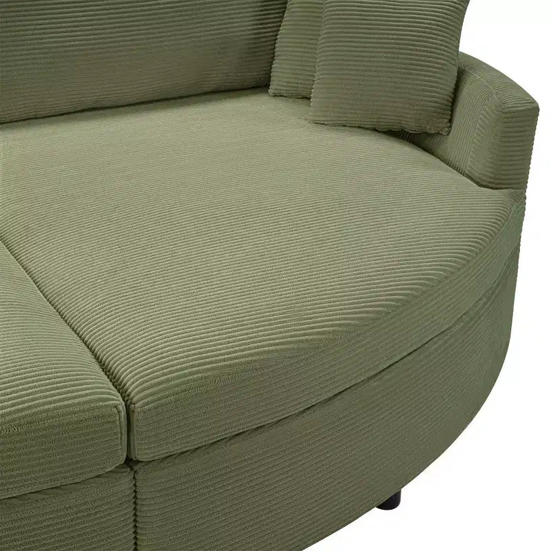 Canapé double surdimensionné avec méridienne et canapé-lit Whisen 102.3, canapé avec assise profonde
