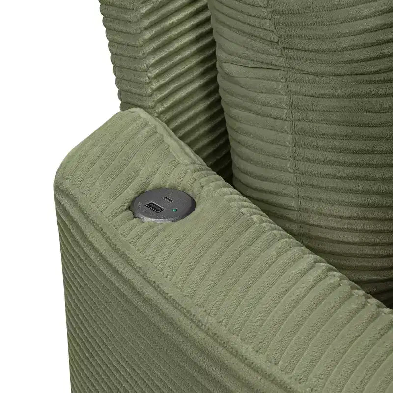 Canapé double surdimensionné avec méridienne et canapé-lit Whisen 102.3, canapé avec assise profonde
