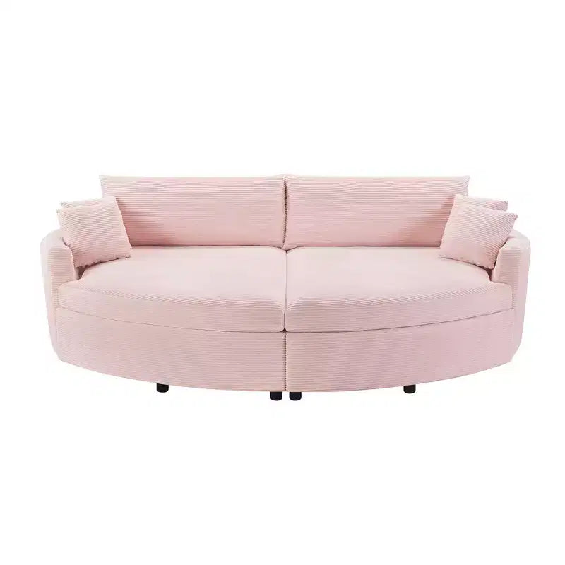 Canapé double surdimensionné avec méridienne et canapé-lit Whisen 102.3, canapé avec assise profonde
