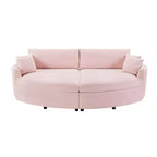 Canapé double surdimensionné avec méridienne et canapé-lit Whisen 102.3, canapé avec assise profonde